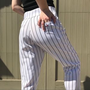 Striped vintage baseball pants
